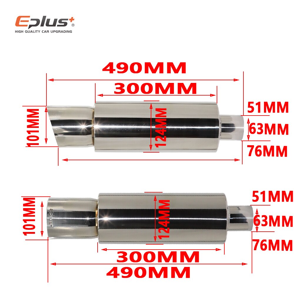 Automotive muffler universal high quality stainless steel