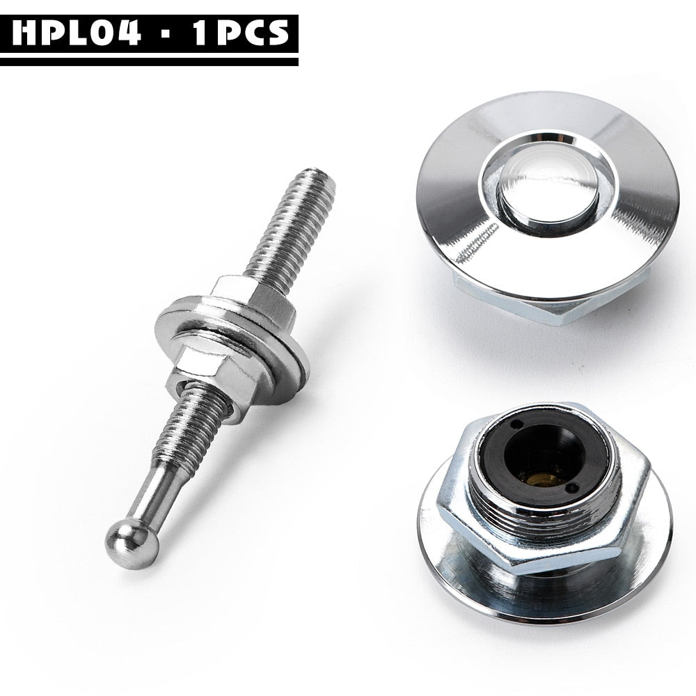 Universal buttons for car hood