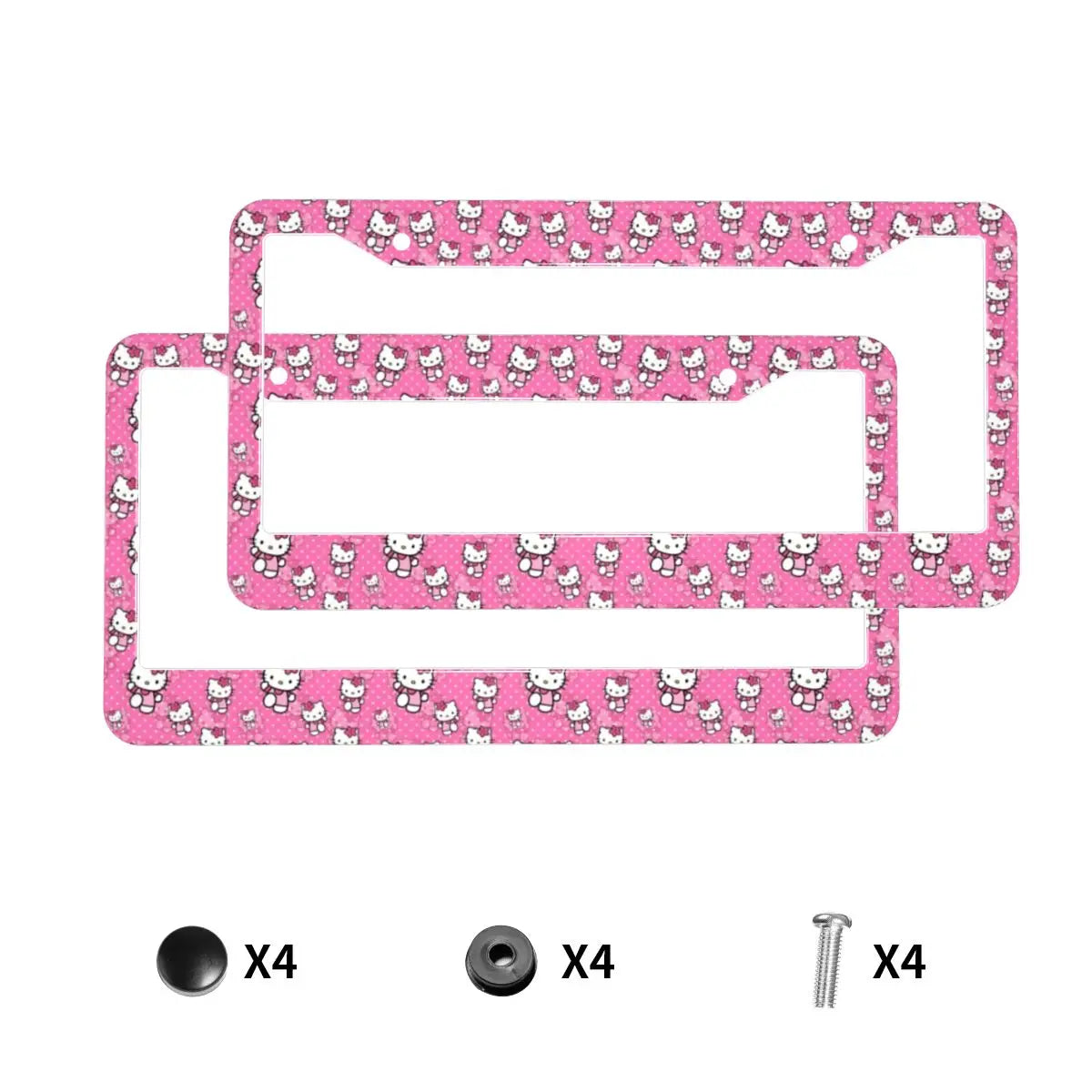 Anime Universal Aluminum Alloy US Car License Plate Frame