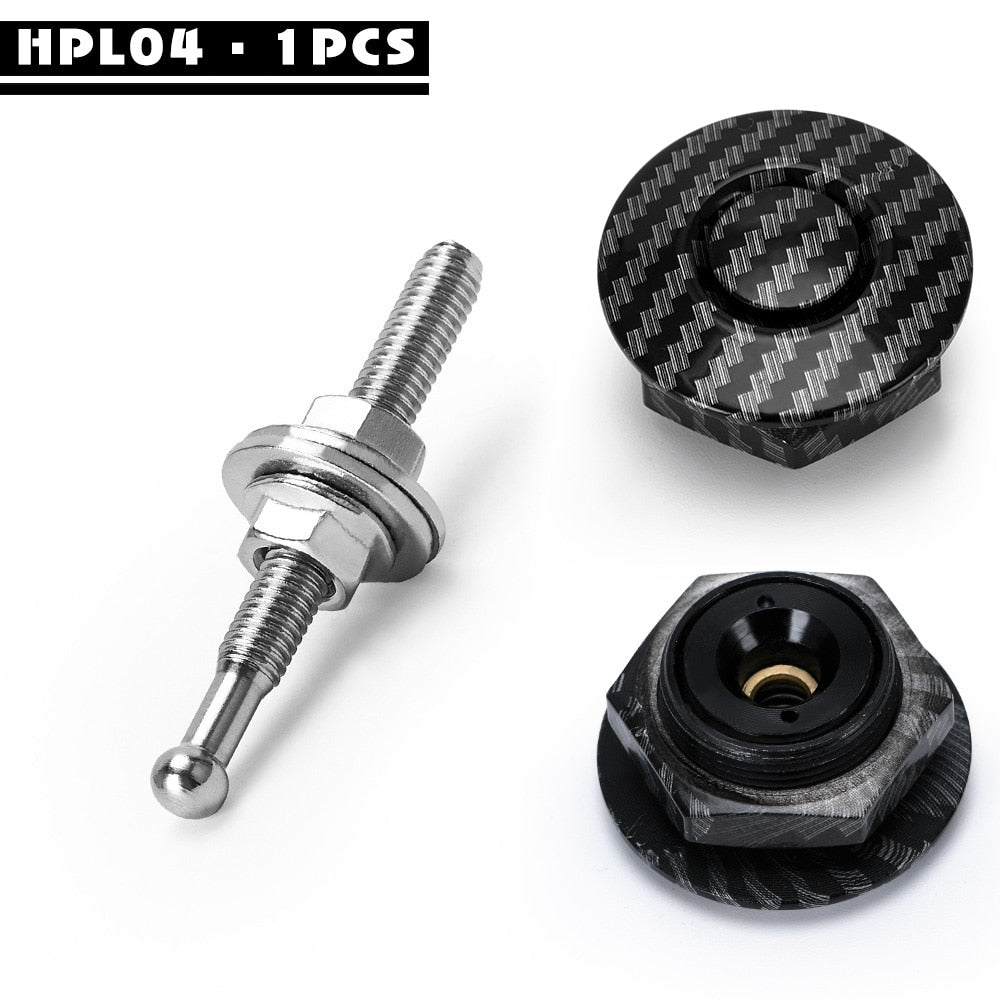 Universal buttons for car hood