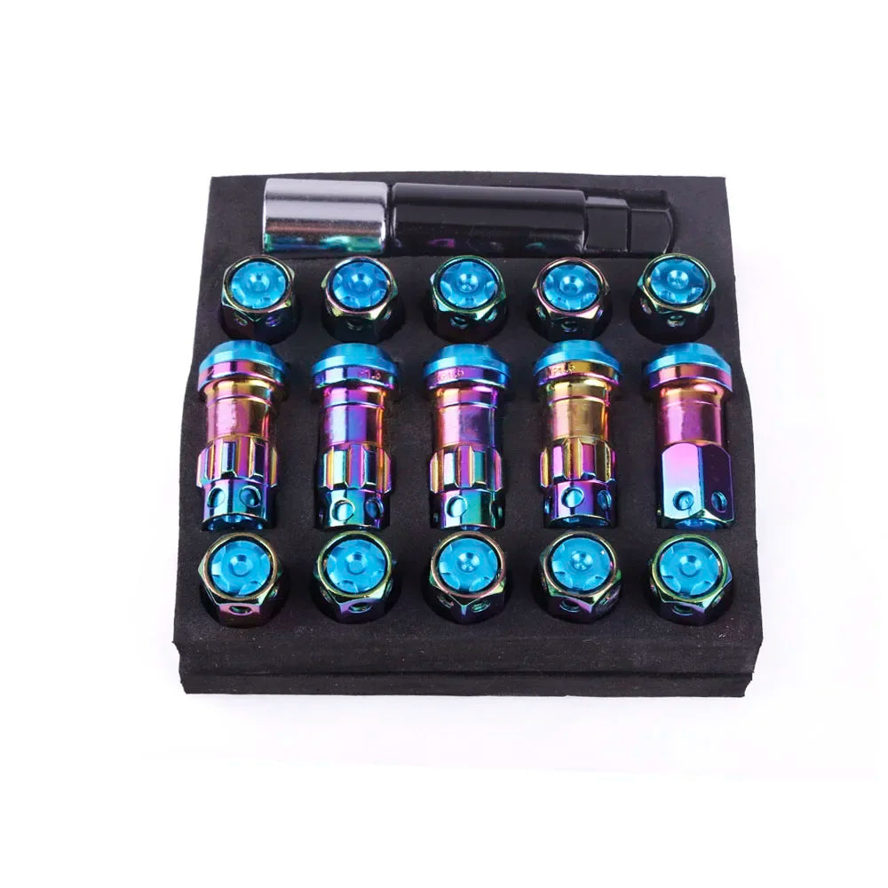 Wheel nuts with lock + 2 sets of safety keys