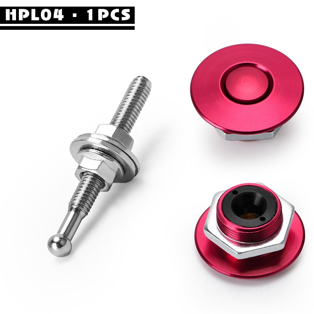 Universal buttons for car hood