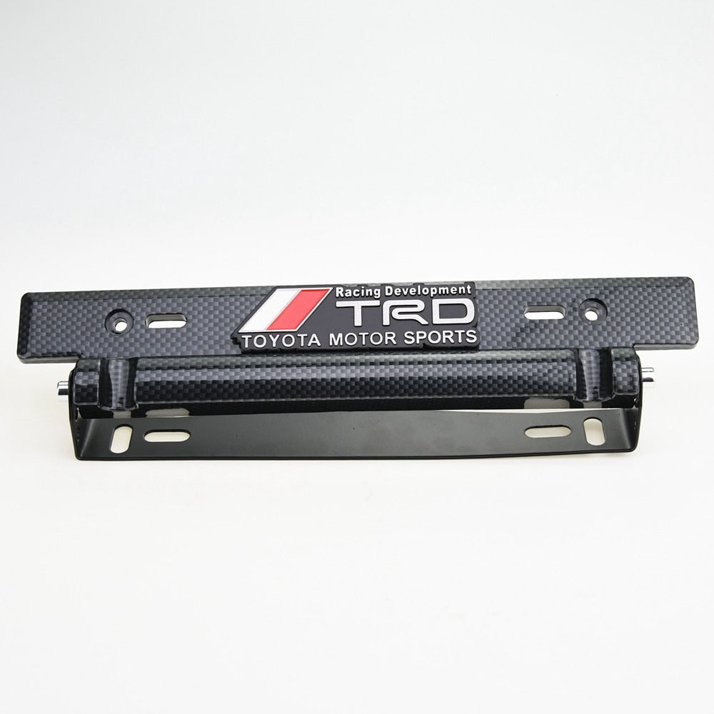 Universal adjustable license plate holder