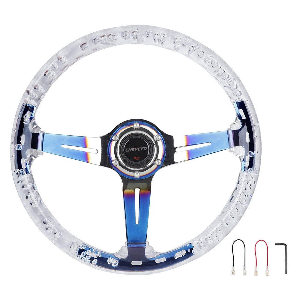 Acrylic sports racing steering wheel universal