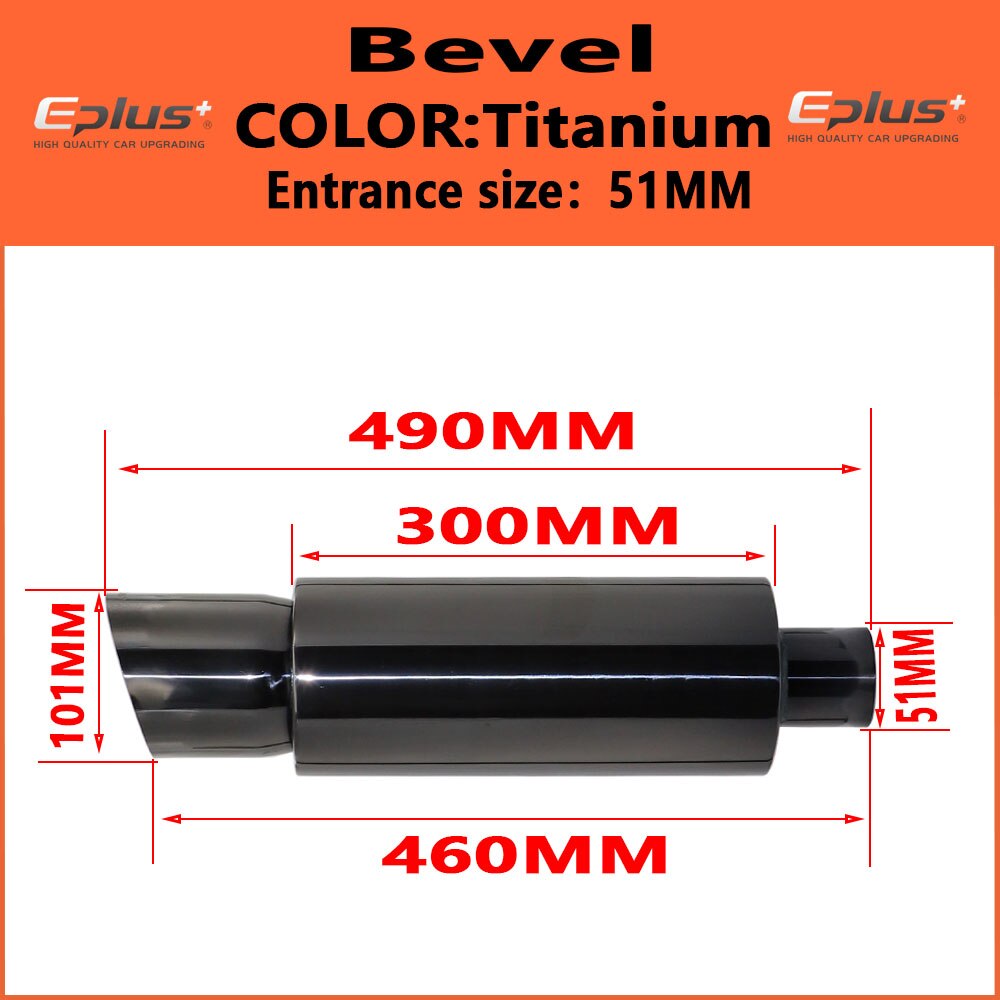 Automotive muffler universal high quality stainless steel