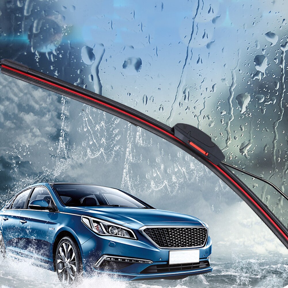 Universal soft double layer rubber car wipers