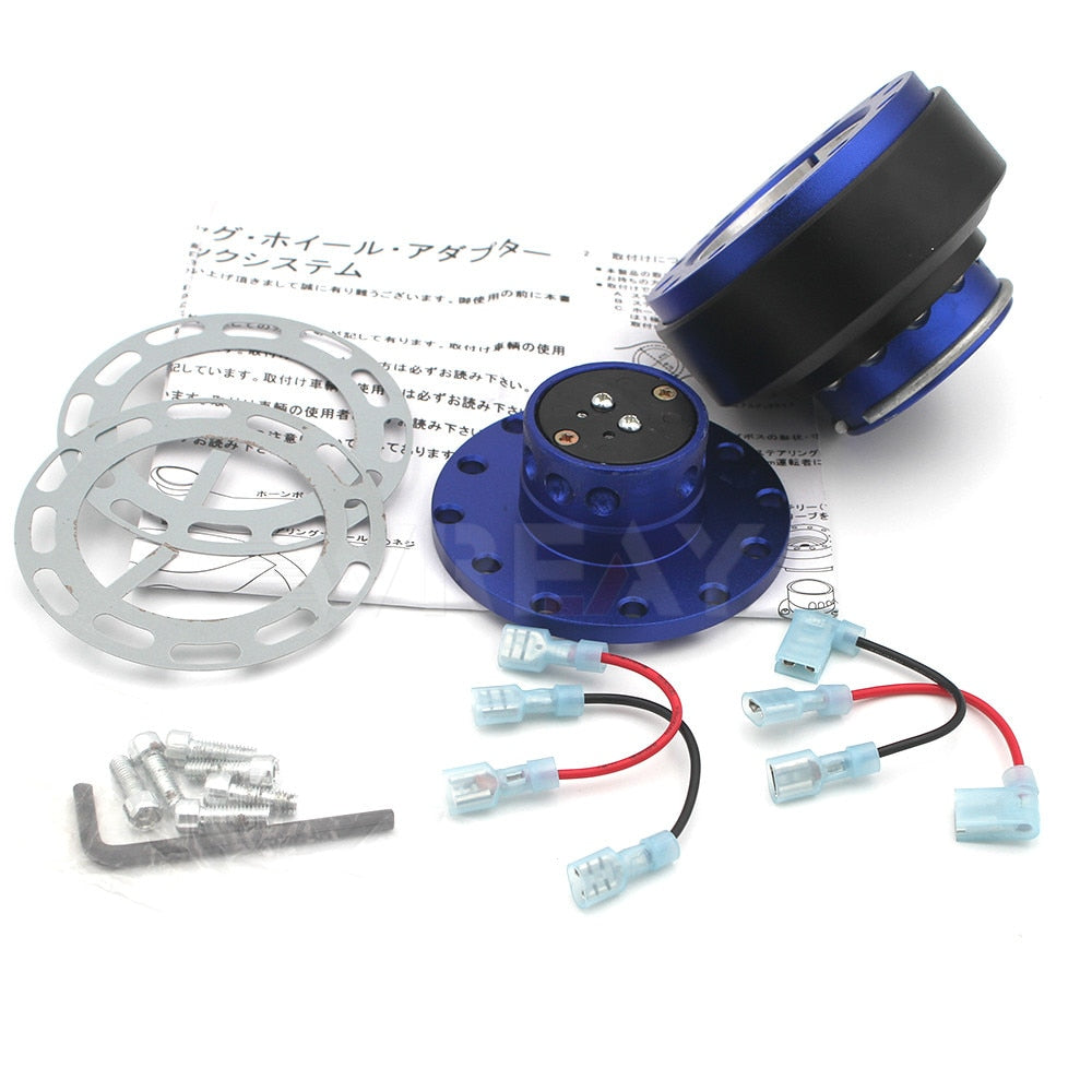 Aluminum quick release adapter for car steering wheel