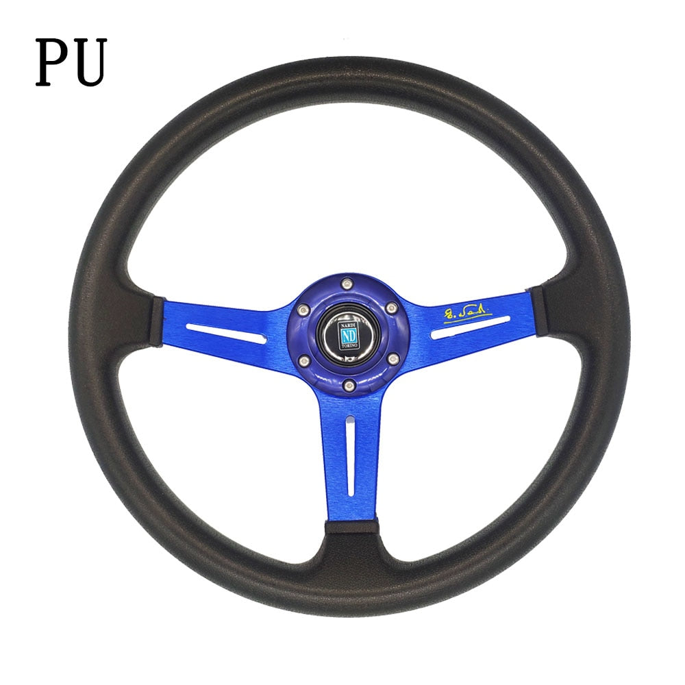 universal classic drift racing microfiber steering wheel