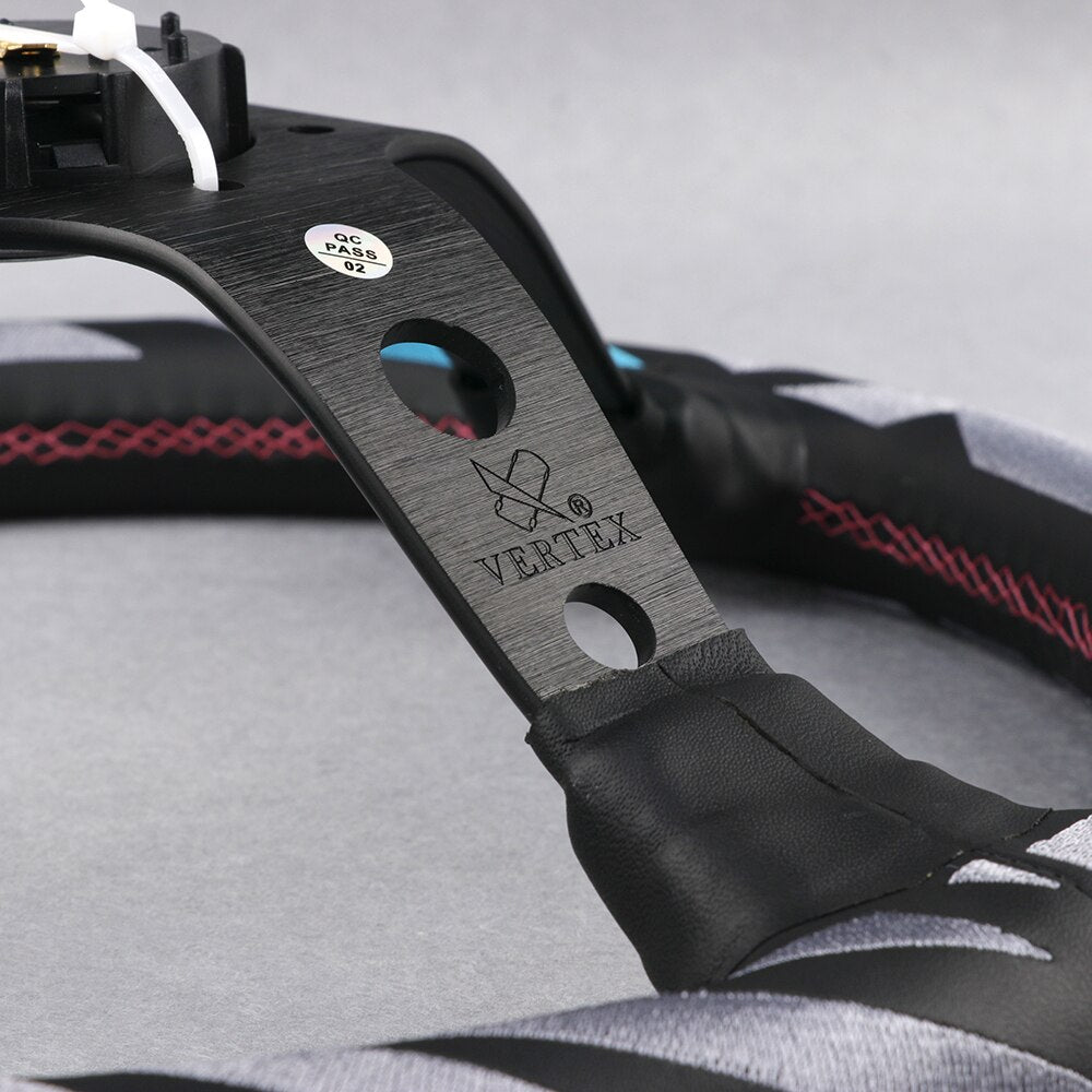 JDM Genuine Leather Embroidery Sport Steering Wheel Drift