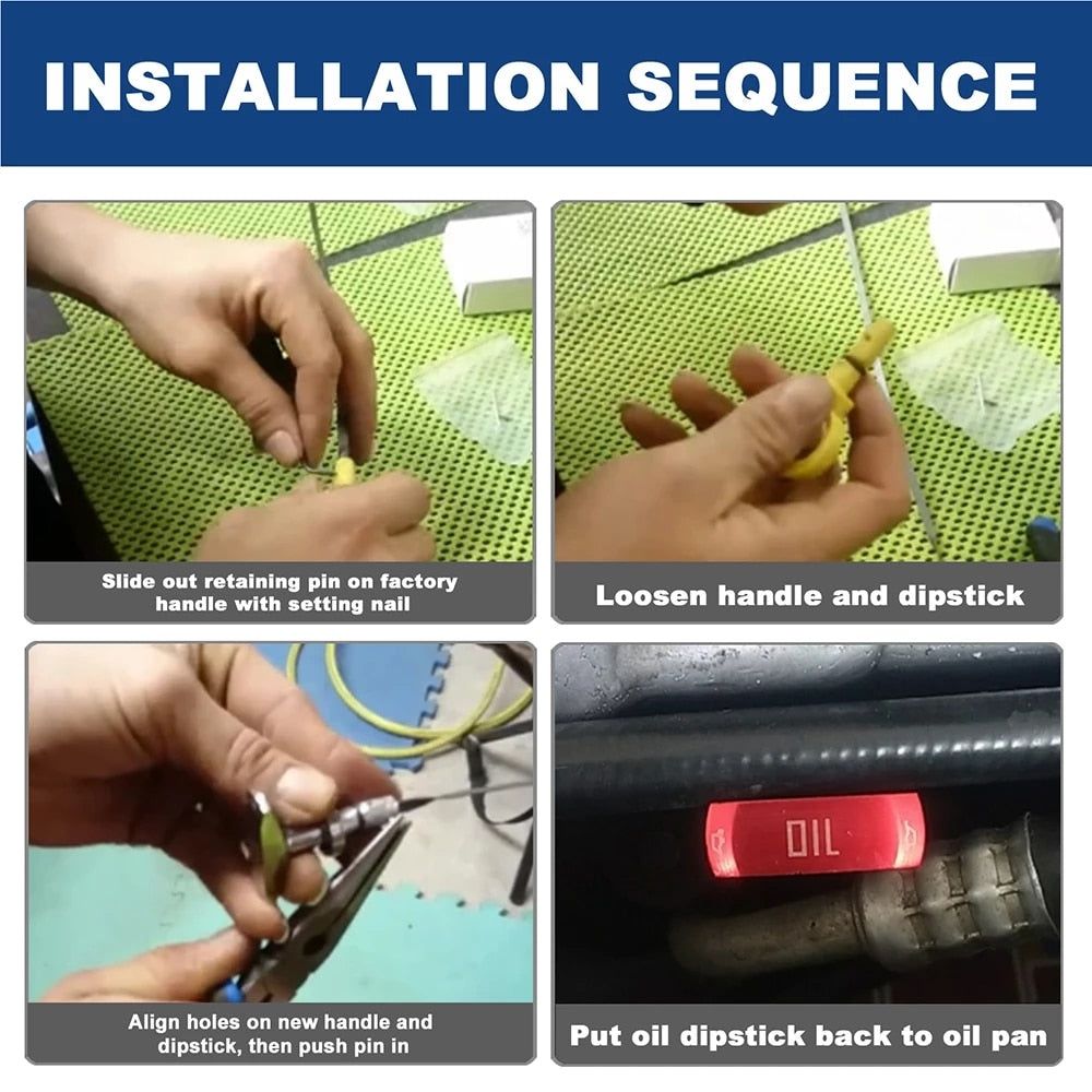 Aluminum oil dipstick