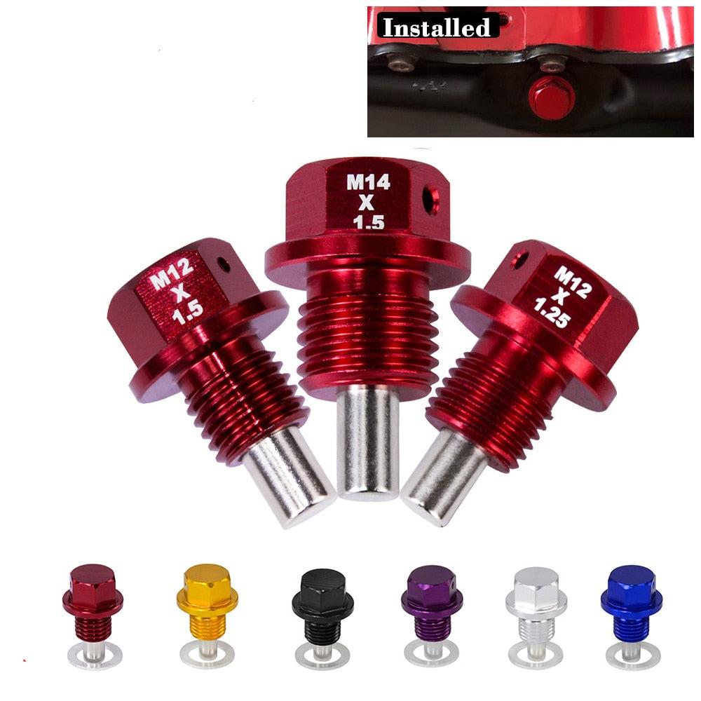 Magnetic oil drain nut