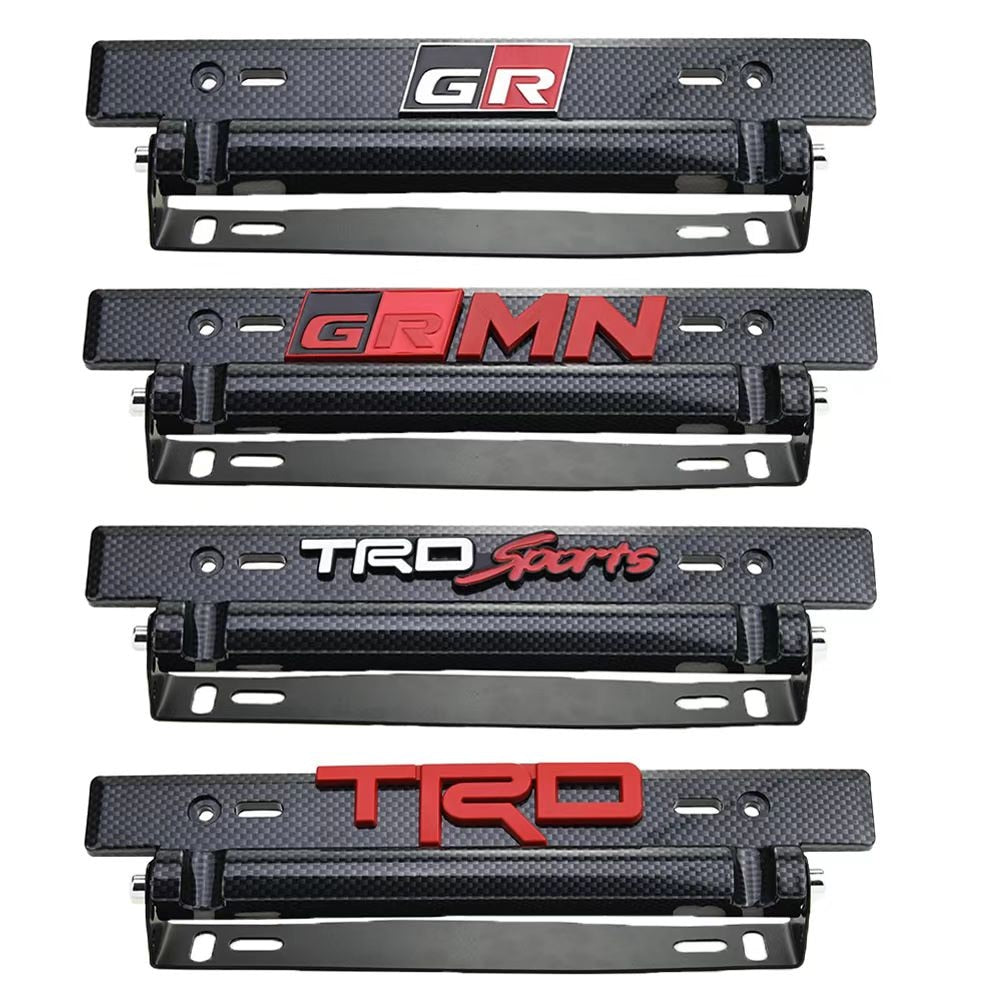 Universal adjustable license plate holder