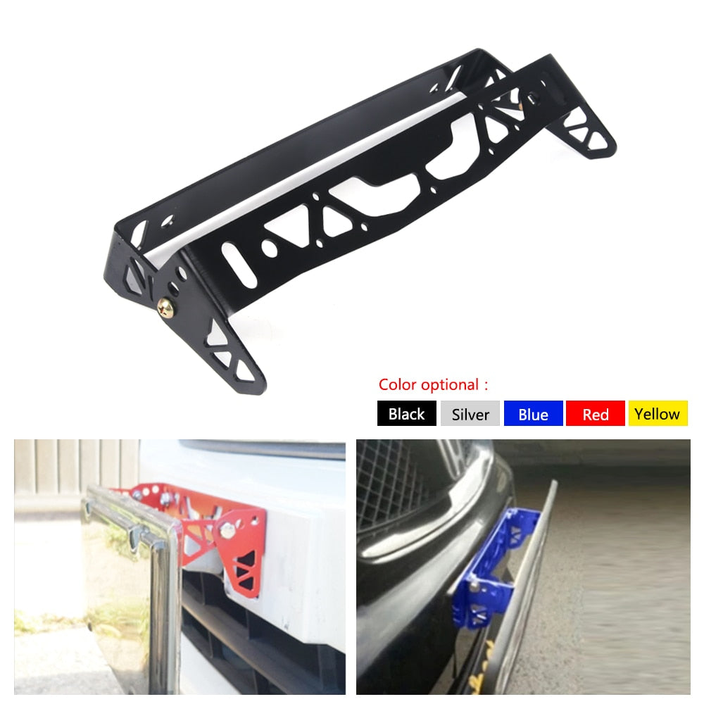Universal aluminum car license plate frame holder