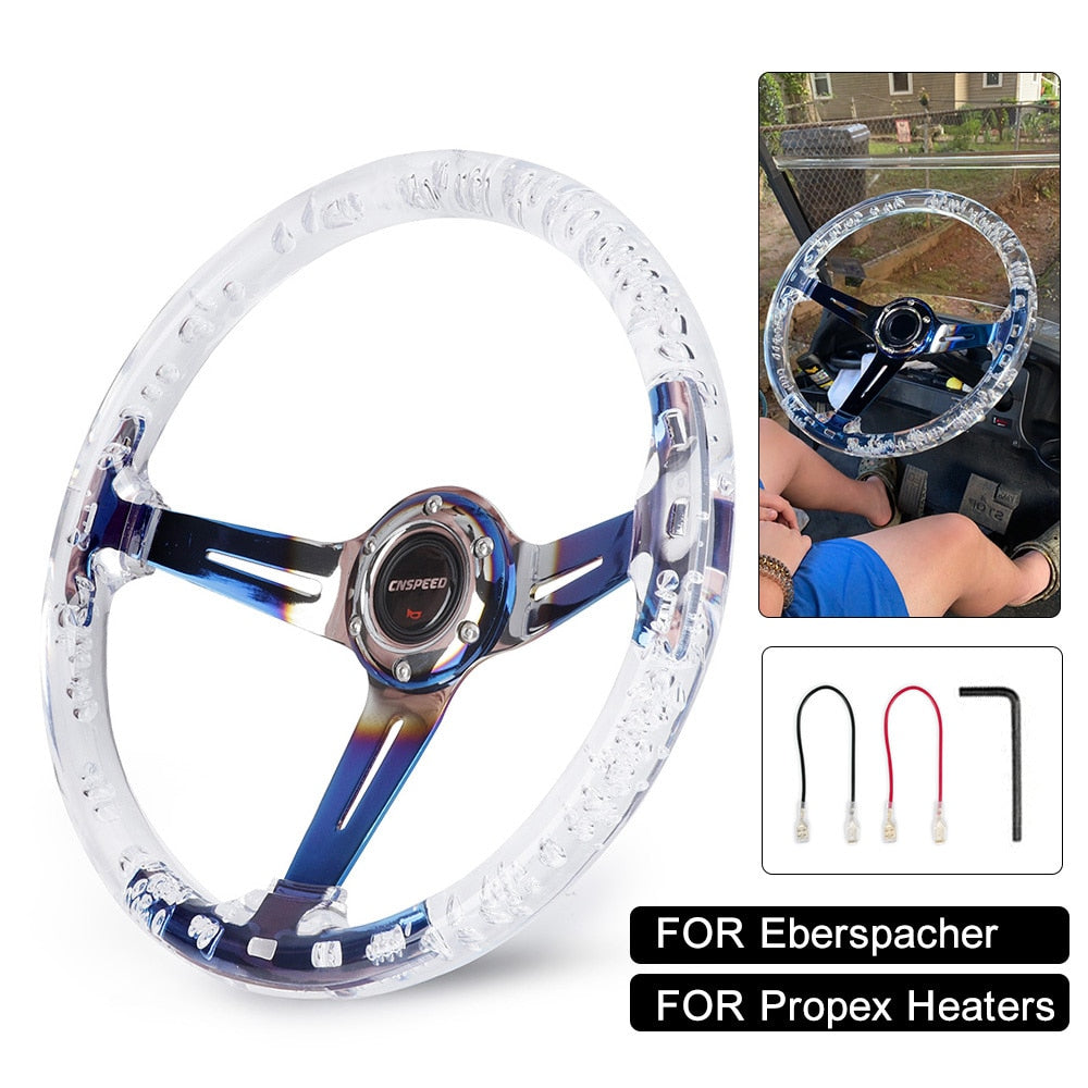 Acrylic sports racing steering wheel universal