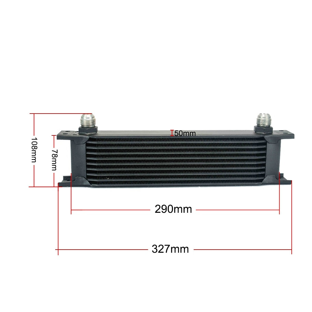 Universal 10-Row Oil Cooler Kit