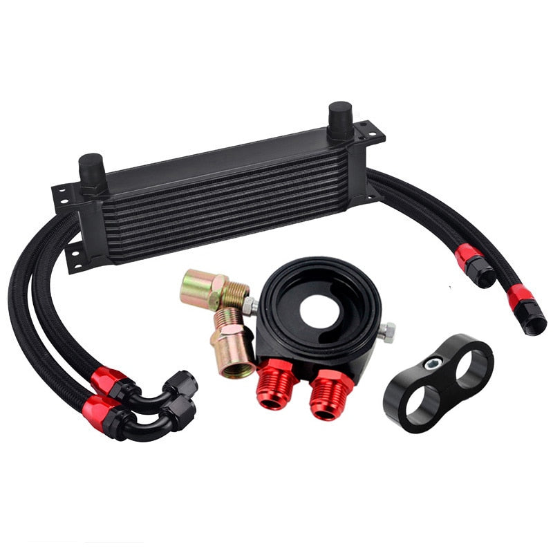 Universal 10-Row Oil Cooler Kit