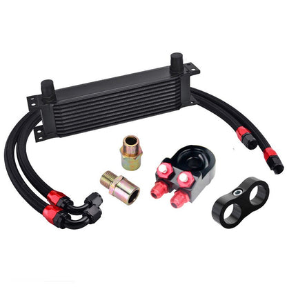 Universal 10-Row Oil Cooler Kit