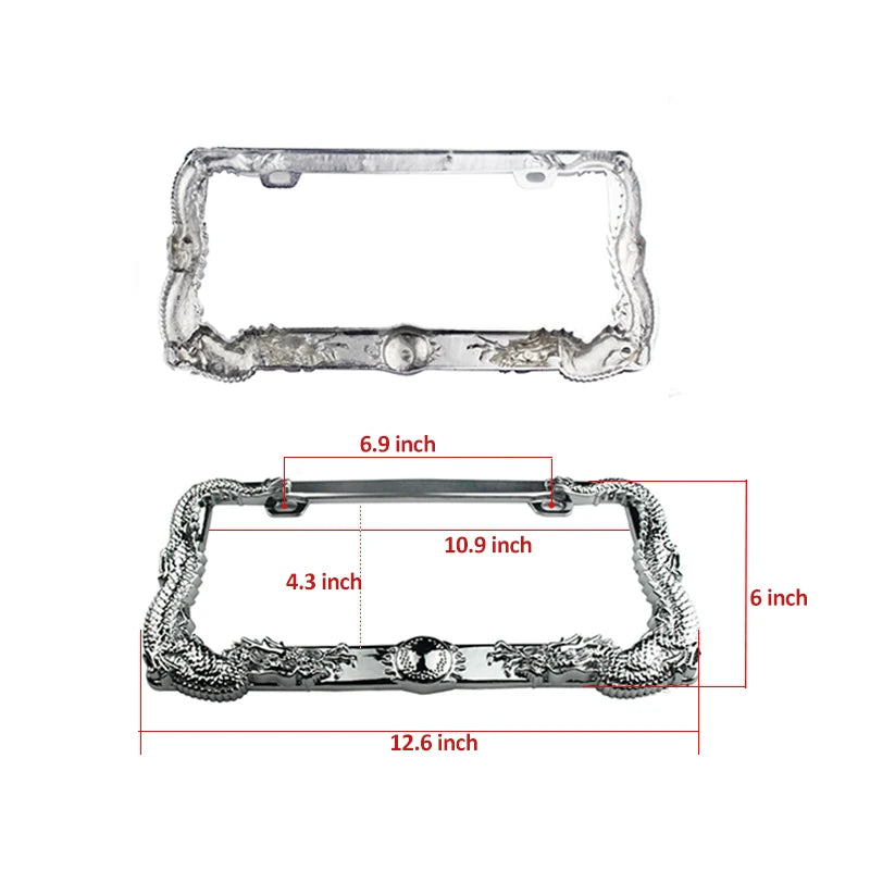 JDM dragon license plate frame