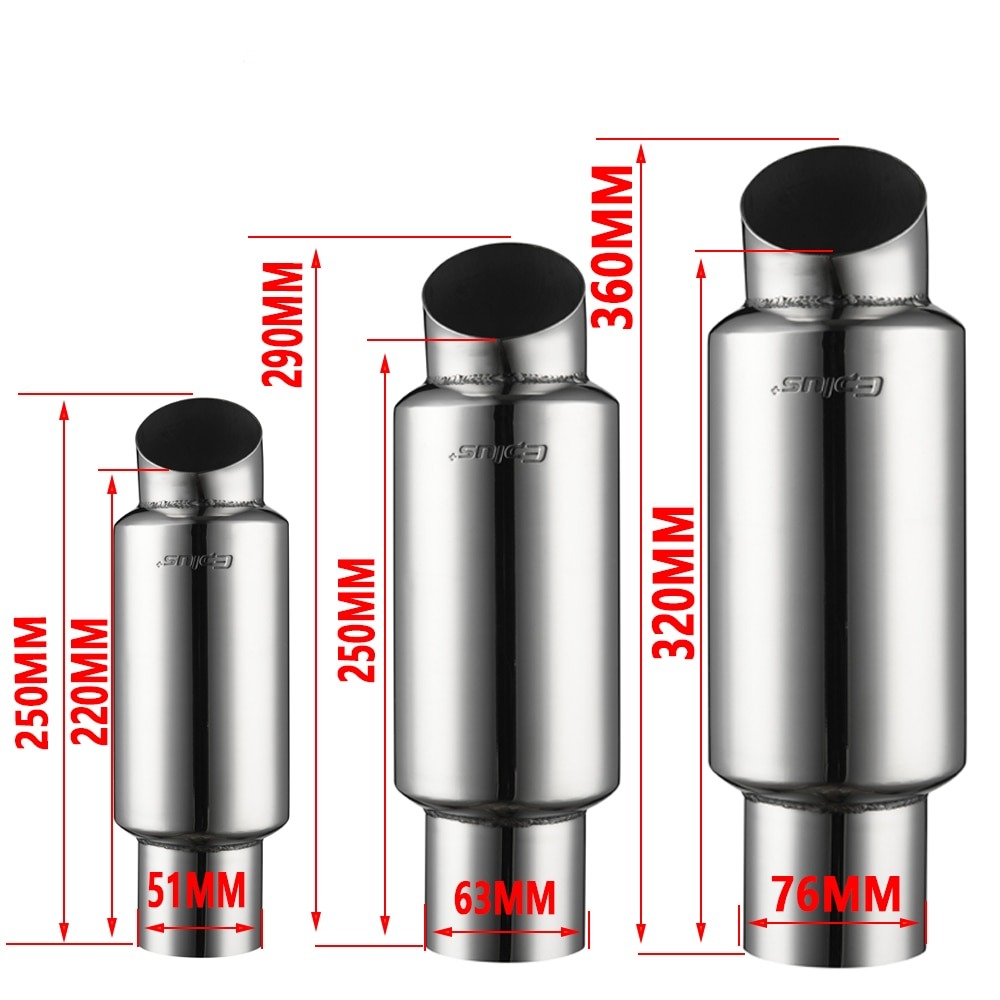 Muffler universal stainless high quality