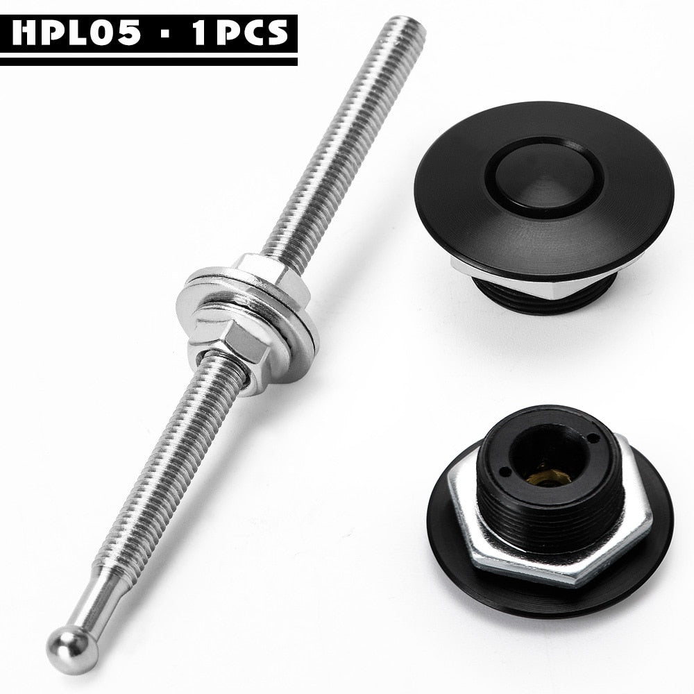 Universal buttons for car hood