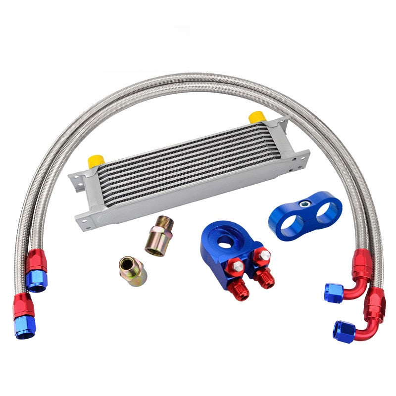 Universal 10-Row Oil Cooler Kit