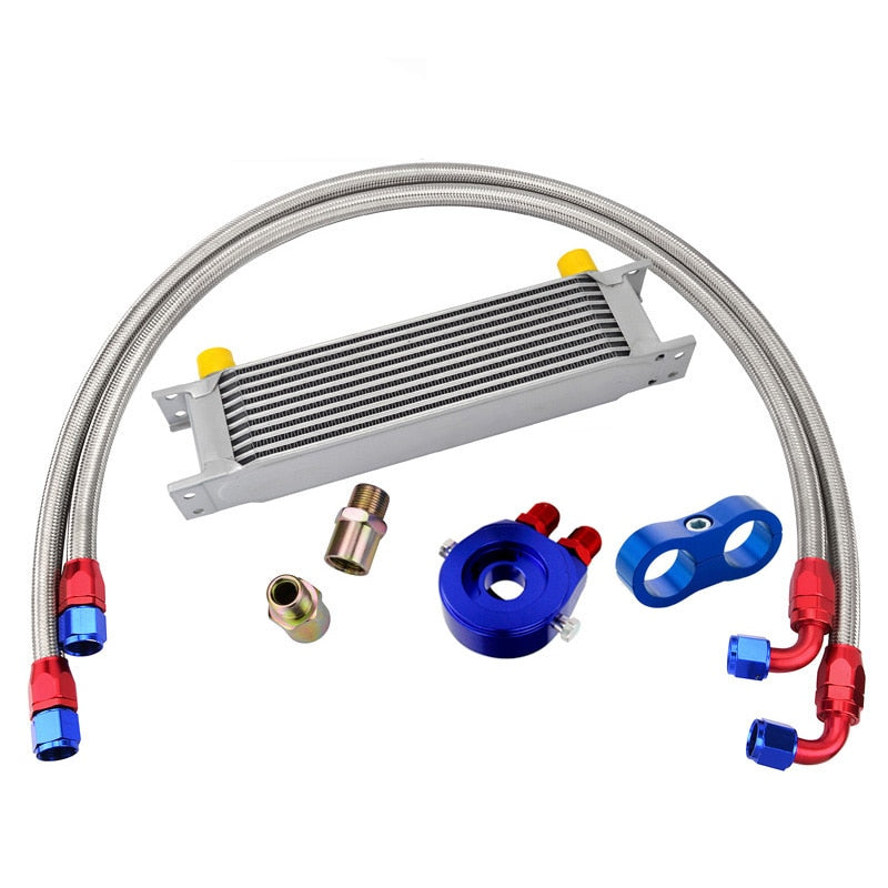Universal 10-Row Oil Cooler Kit
