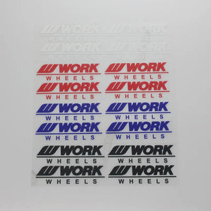 Wheel Sticker Water Proof WORK EMOTION
