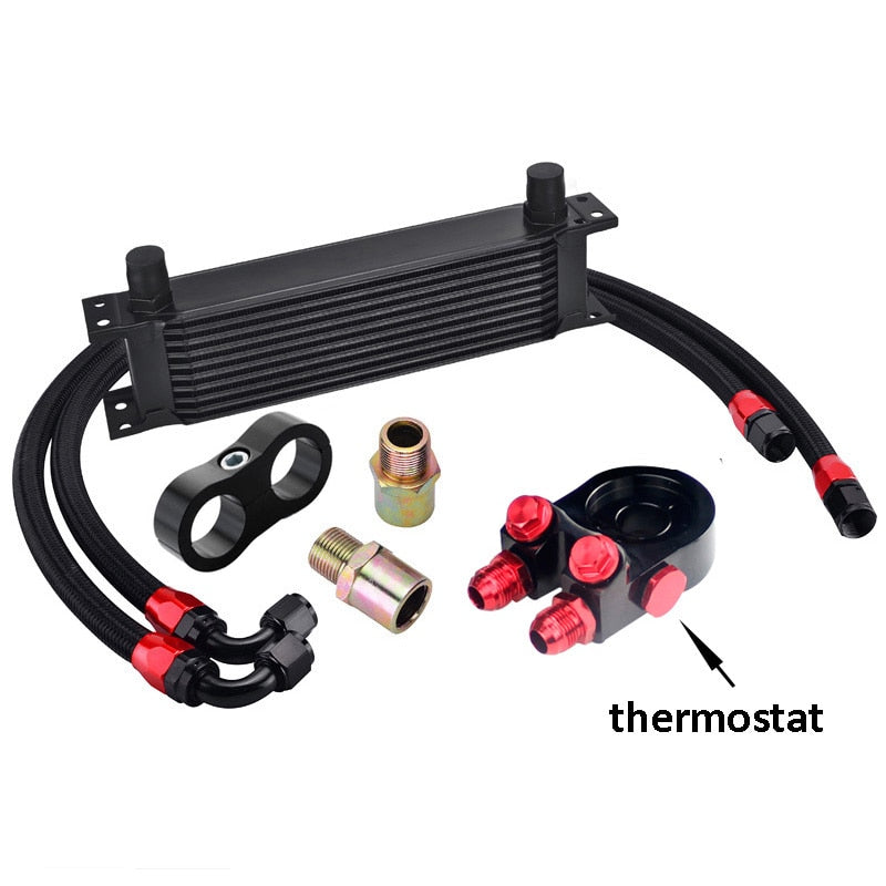 Universal 10-Row Oil Cooler Kit