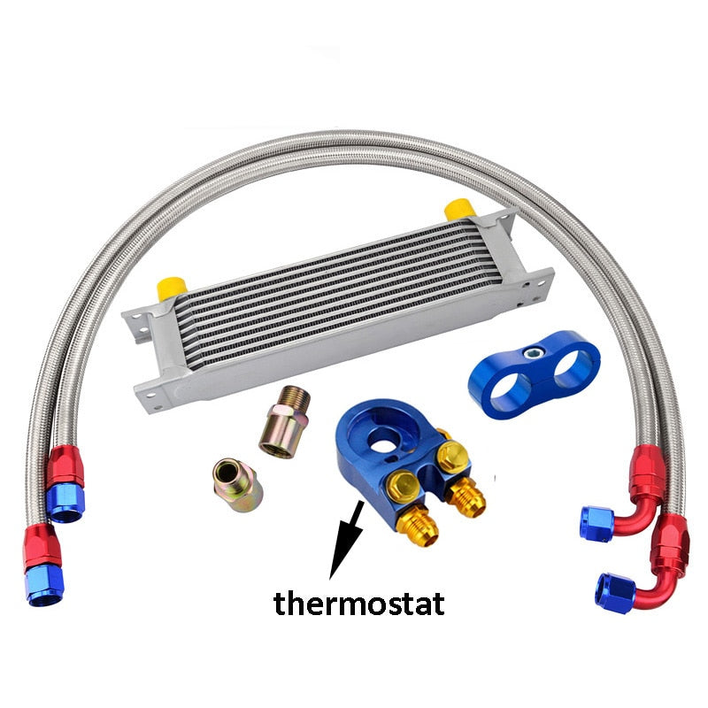 Universal 10-Row Oil Cooler Kit