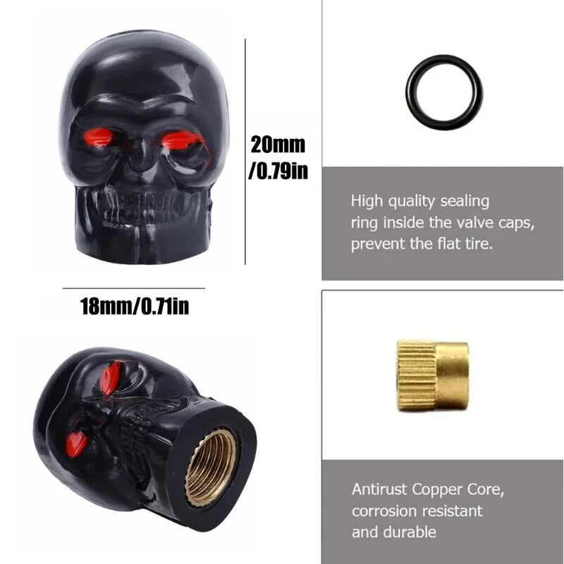 Universal valve cover with skull