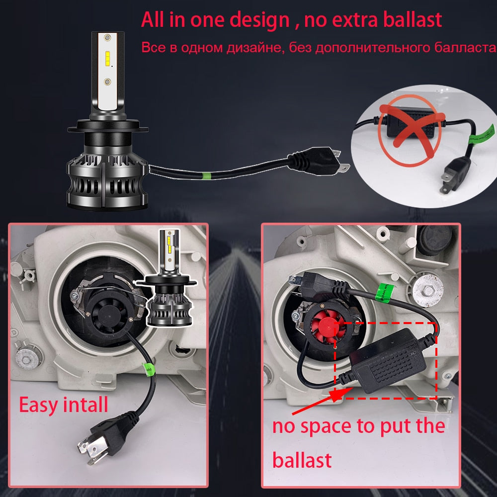 Car Fog Light 80W 16000LM 12V LED Bulb