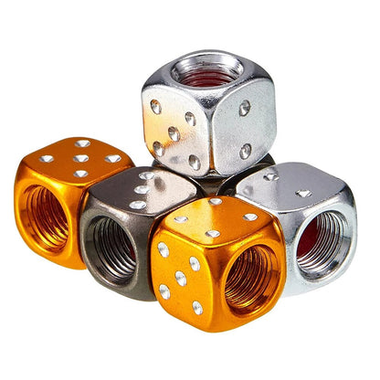 Dice Style Tire Valve Stem Caps