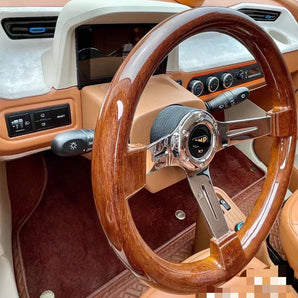 Wooden steering wheel universal