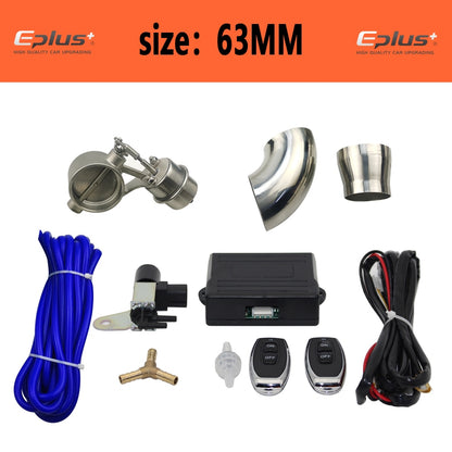 EPLUS universal car exhaust control valve with remote control