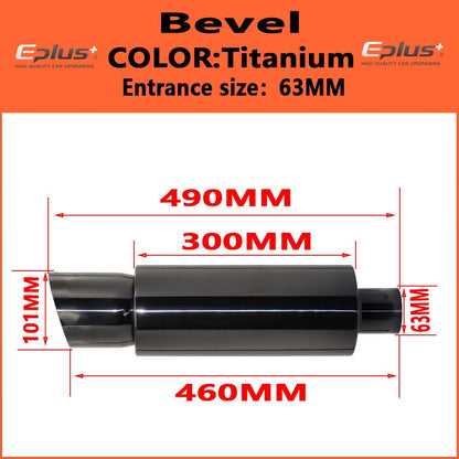 Automotive muffler universal high quality stainless steel
