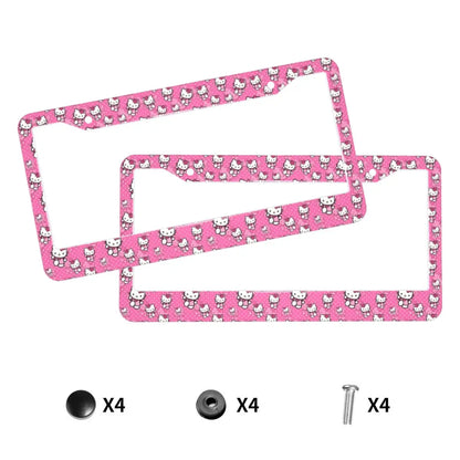 Anime Universal Aluminum Alloy US Car License Plate Frame
