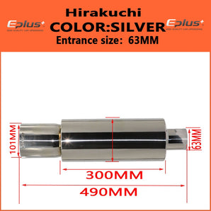 Automotive muffler universal high quality stainless steel
