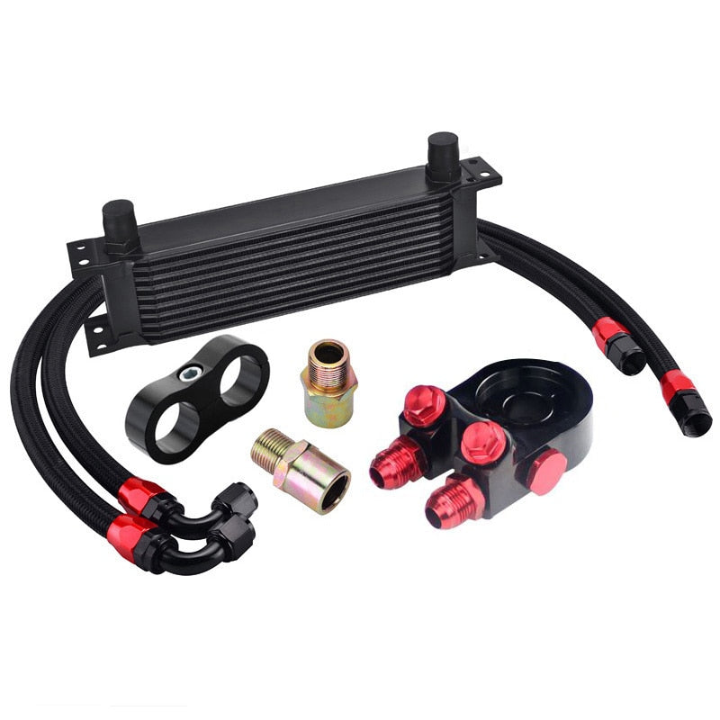 Universal 10-Row Oil Cooler Kit