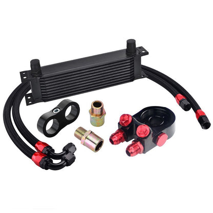 Universal 10-Row Oil Cooler Kit