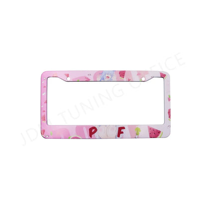 Cute watermelon Japanese anime style license plate frames