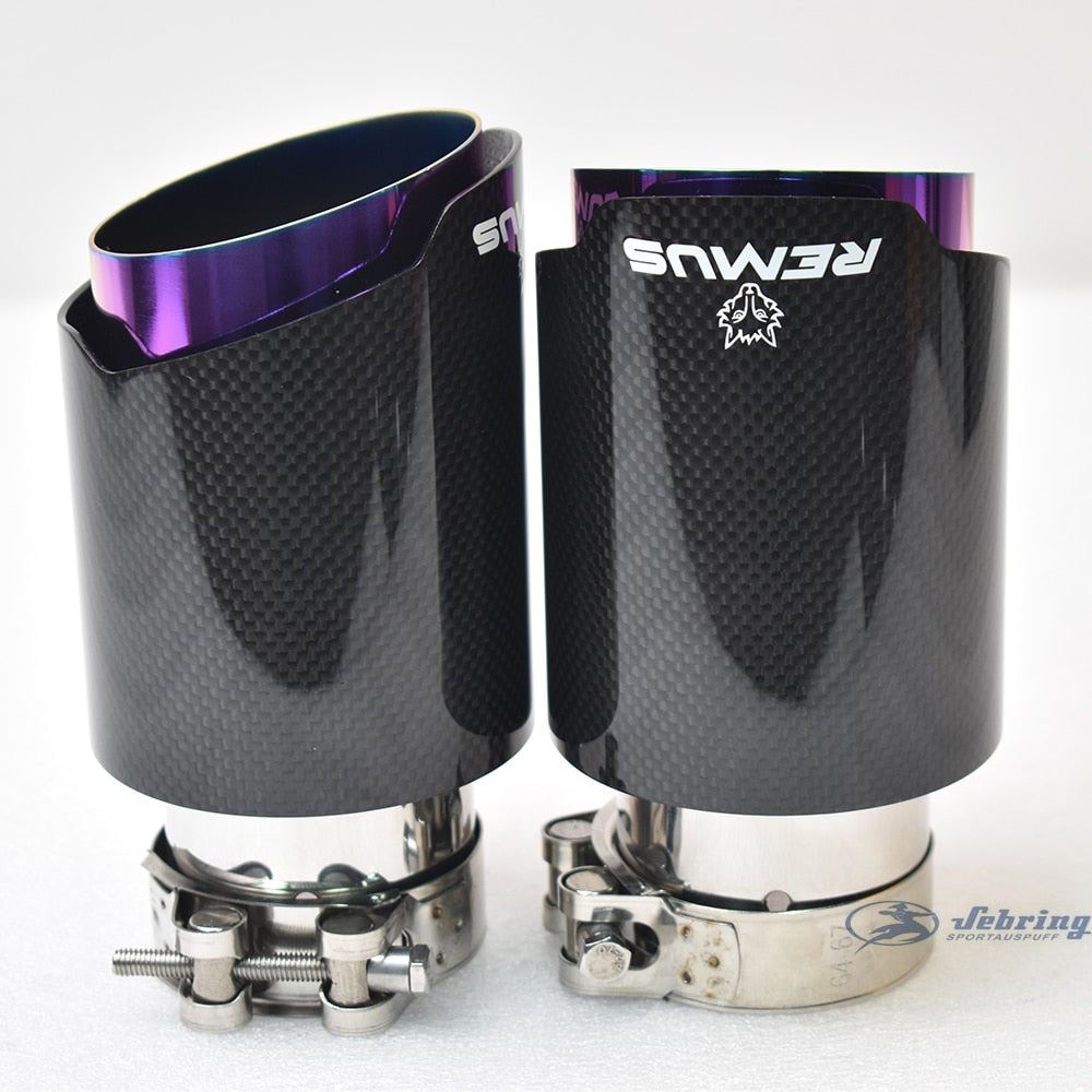 Car exhaust pipe tip