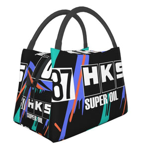 HKS Retro Waterproof Lunch Bag Travel Picnic