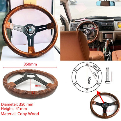 universal classic drift racing microfiber steering wheel