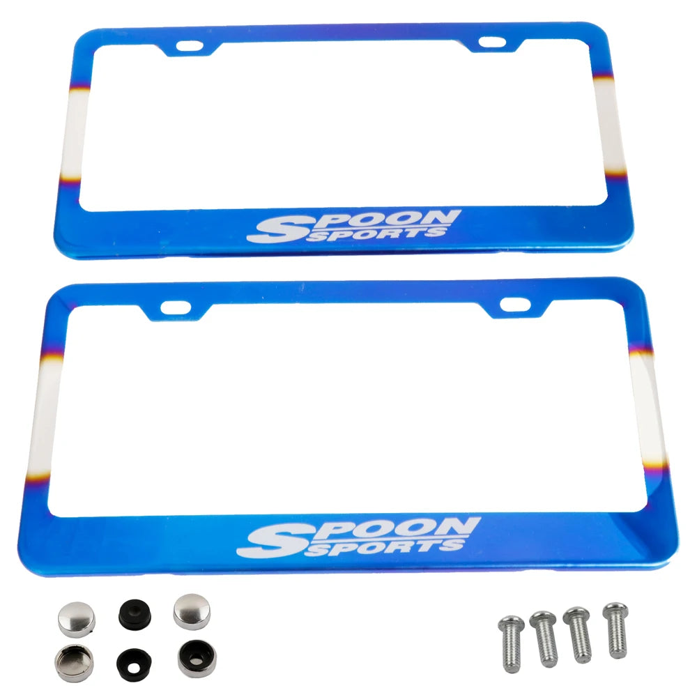 Racing car license plate frame