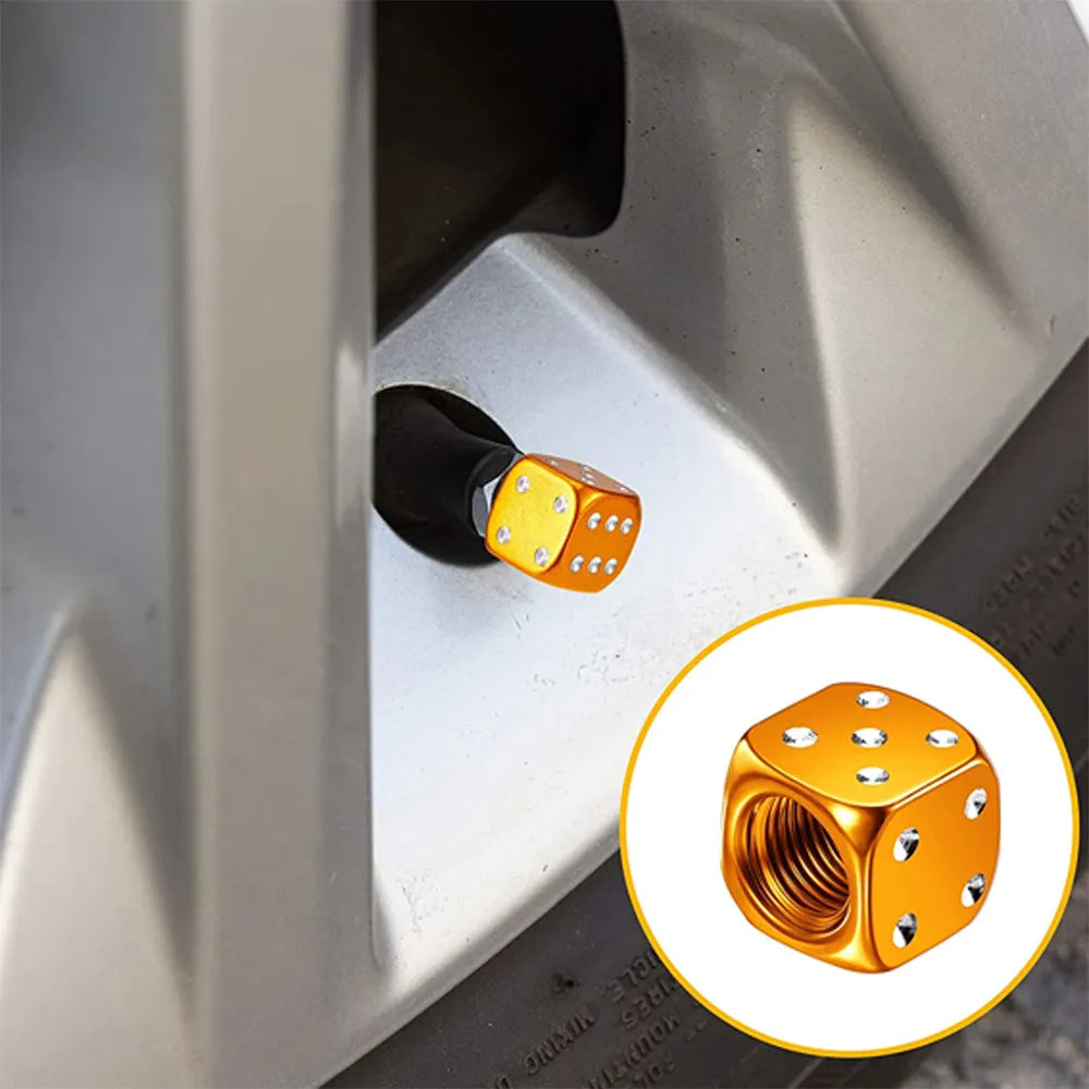 Dice Style Tire Valve Stem Caps