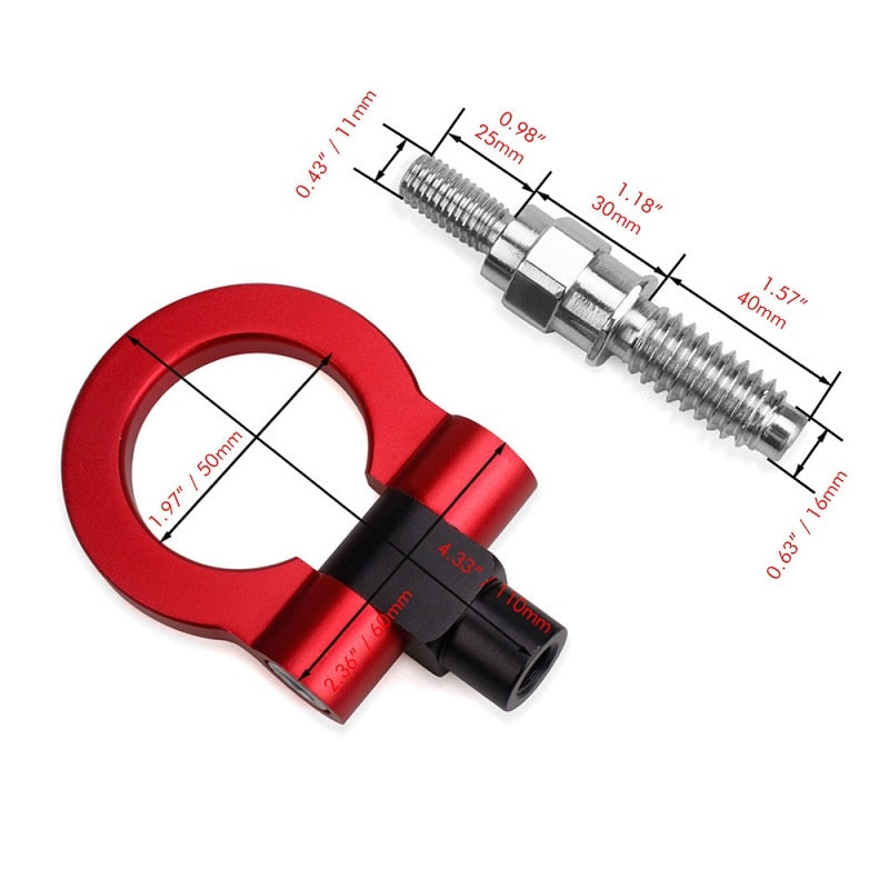 Tow hook for car