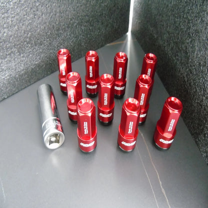 Wheel nut with aluminum + steel
