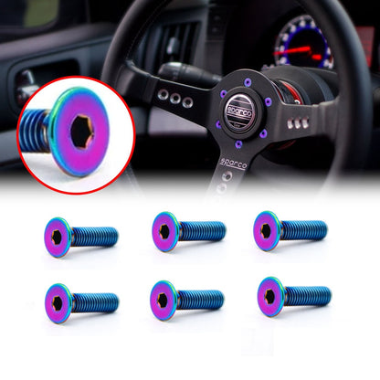 Titanium steering wheel bolts