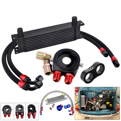 Universal 10-Row Oil Cooler Kit